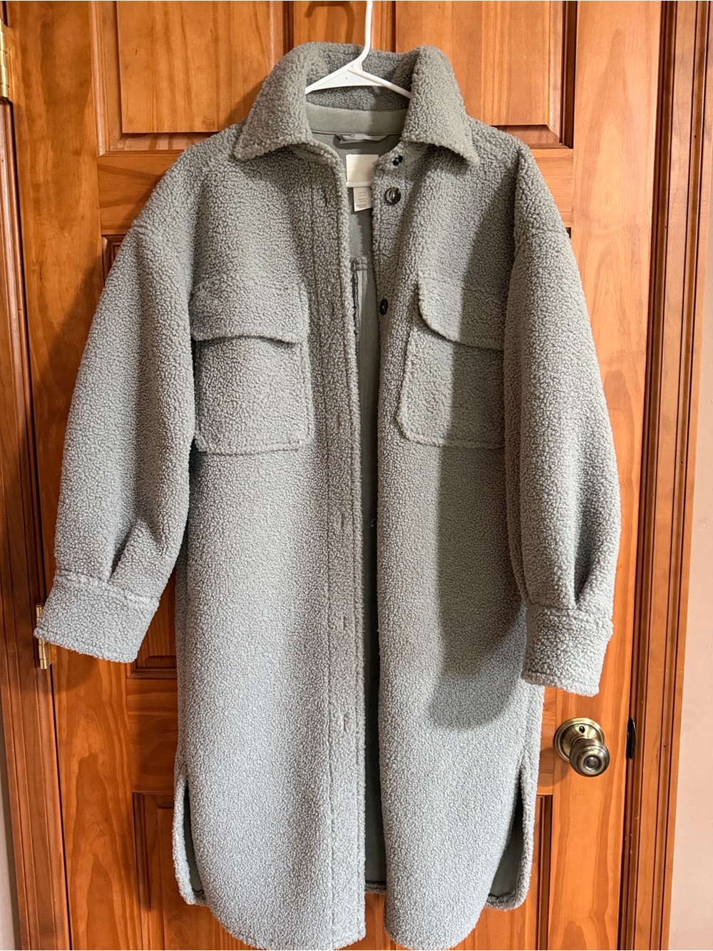 H&M Long Teddy Shacket - Picture 2 of 7